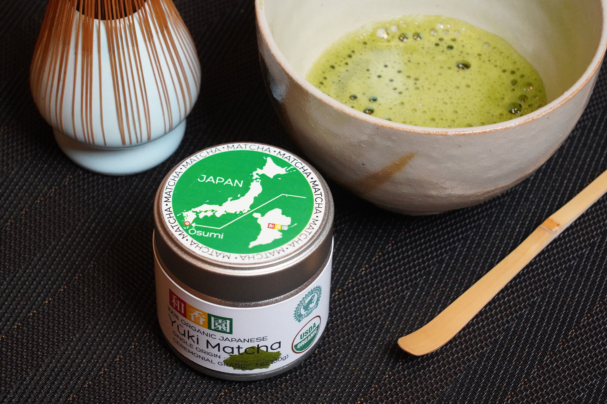 Matcha Green Tea  Japanese Green Tea Powder & Matcha Whisk – RoosRoast